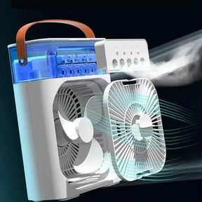 Portable 3 In 1 Fan AIr Conditioner Household Small Air Cooler LED Night Lights